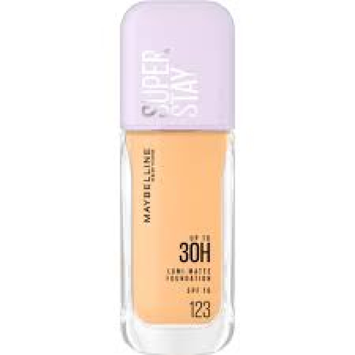 Maybelline Base Super Stay Lumi-Matte Nº123 | Maquillaje de Cobertura Larga Duración y Acabado Mate Luminoso