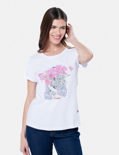 REMERA ESTAMPADA Blanco