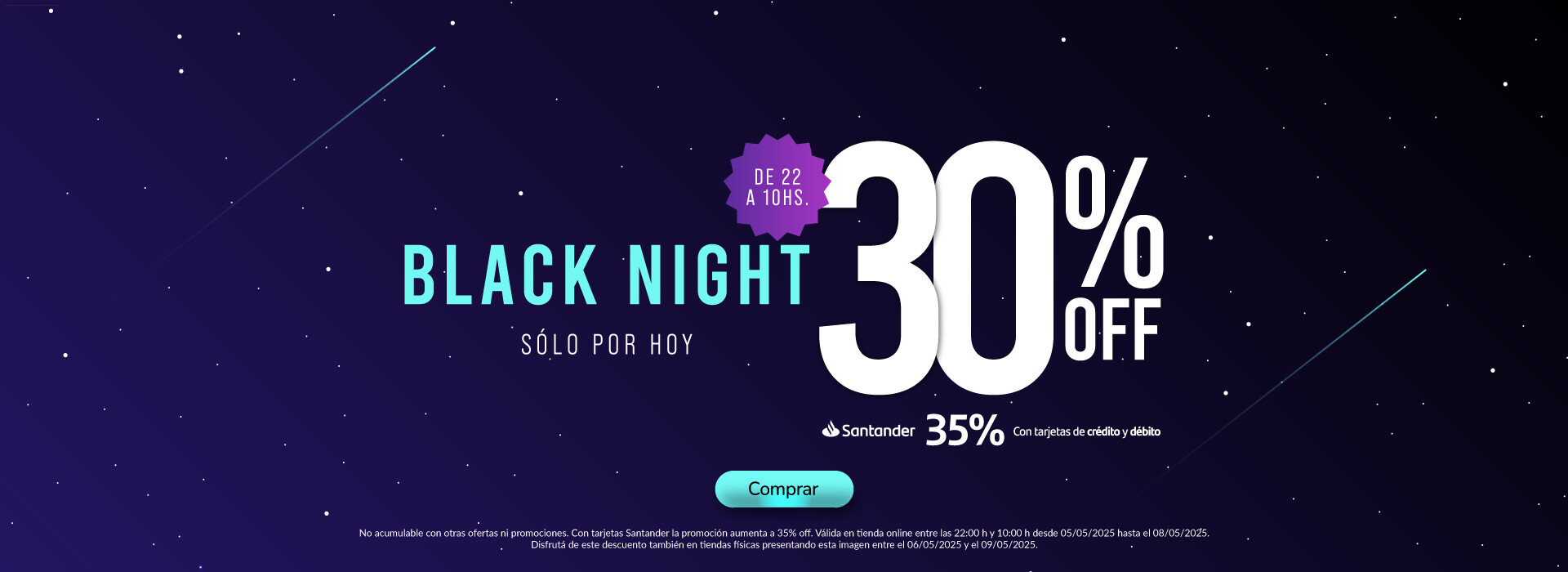 Black night con 30% OFF