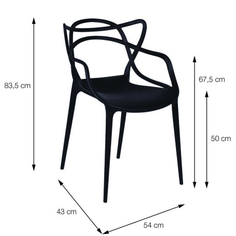 Silla Solna Polipropileno Beige