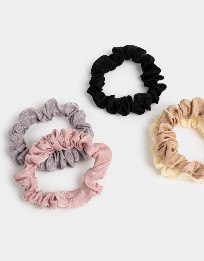 Skunzies Set por 10 Set De Scrunchies - Combinacion Bicolor