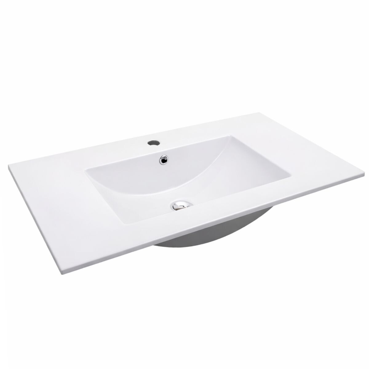 Bacha De Sobreponer Rectangular 80x46 Cm C/mesa Blanco Dmc 