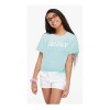Remera para niña Justice cambia de color Celeste