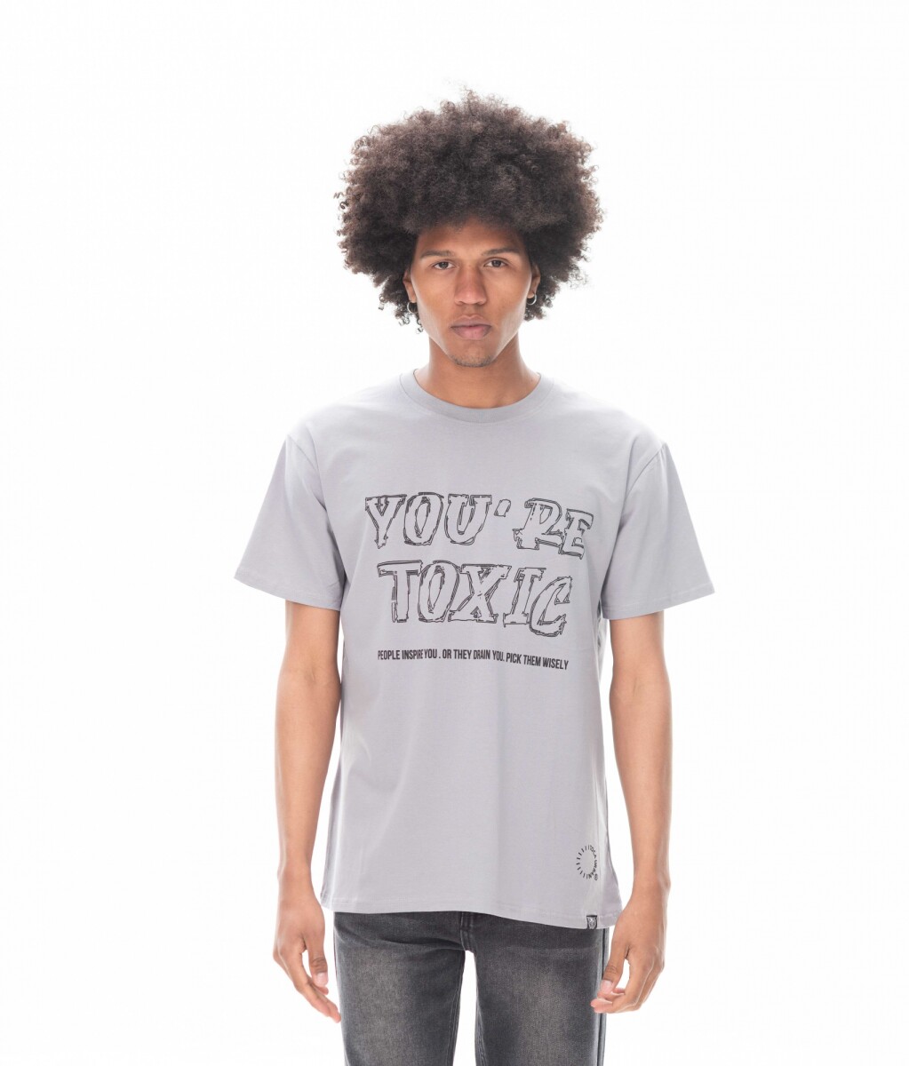 Remera toxic - Gris 