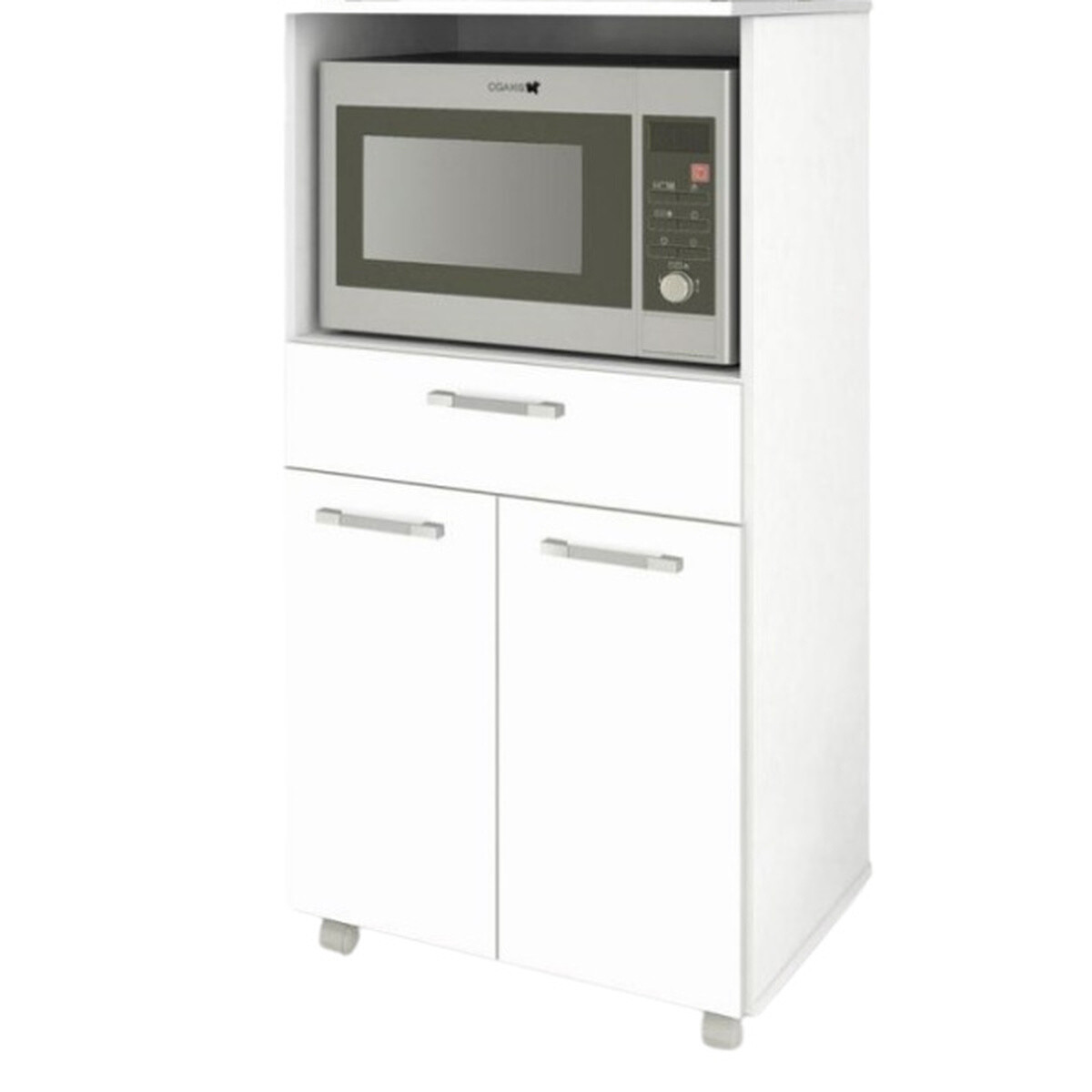 MUEBLE P/HORNO MICROONDAS DUPLO BLANCO INVERFIN - Unica 