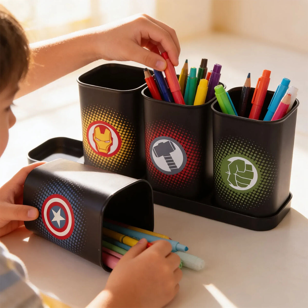 Pack x 4 Portalápices Infantiles Avengers 