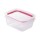 Recipiente rectangular con tapa hermética Plasutil 550ml Rojo