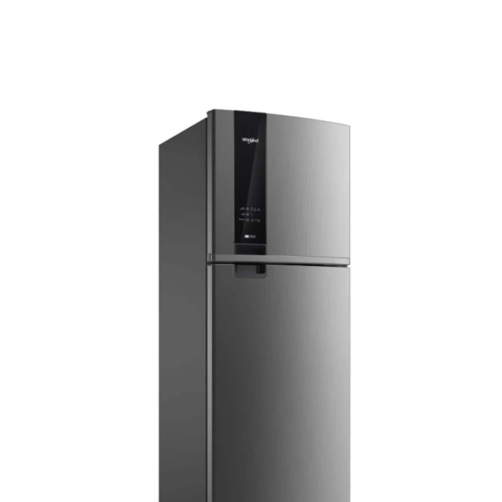 HELADERA TOP MOUNT FRIO SECO 375-LITROS GRIS WHIRLPOOL WRM45BKDWC