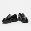 Mocasín Claire En Cuero Liso Negro