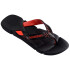 Sandalias de Hombre Havaianas Power 2.0 Negro - Rojo