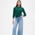 INT EXCL CASHSOFT CREW LOGO PO EVERGREEN GLAMOUR
