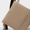 Bandolera Olivia En Cuero Graneado Taupe
