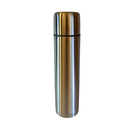 Termo Bala en acero inox de 1 lt Plateado Plateado