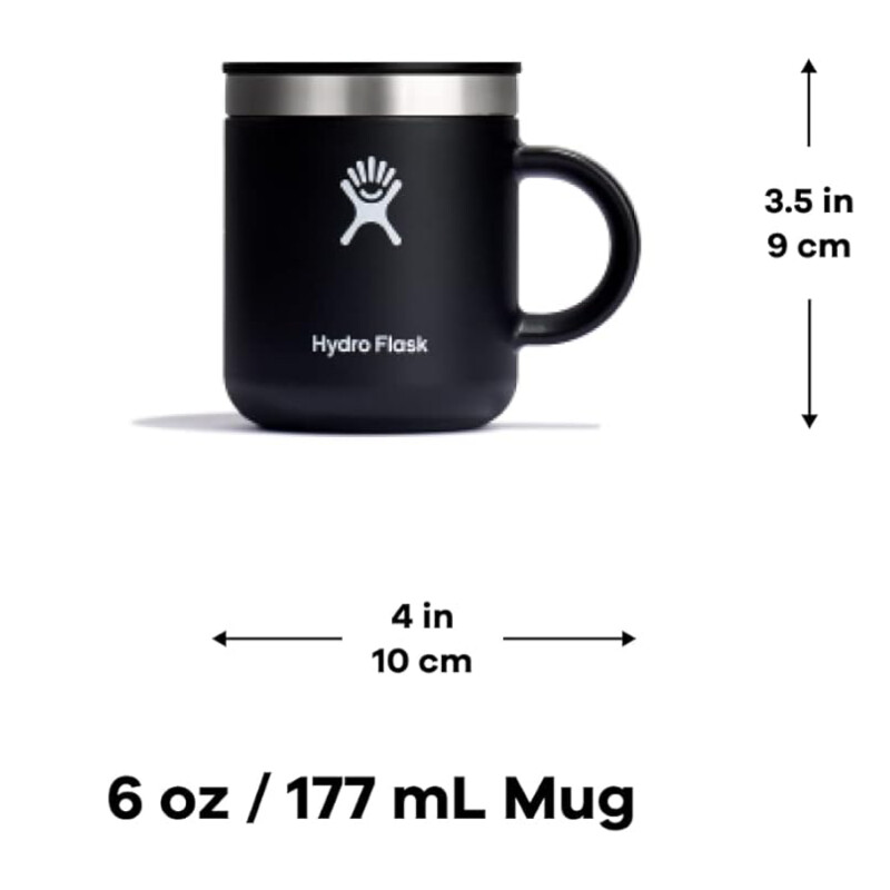 Botella Hydro Flask 6 OZ MUG BLACK - Negro Botella Hydro Flask 6 OZ MUG BLACK - Negro