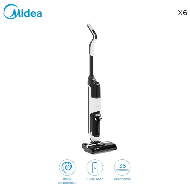 Aspiradora Trapeadora Wet-dry 3 En 1 Midea X6 Color Blanco Aspiradora Trapeadora Wet-dry 3 En 1 Midea X6 Color Blanco