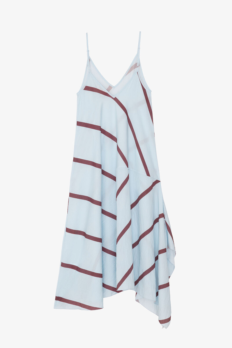 VESTIDO PRINT Azul