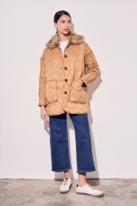 Campera Capitoneada Reversible Camel