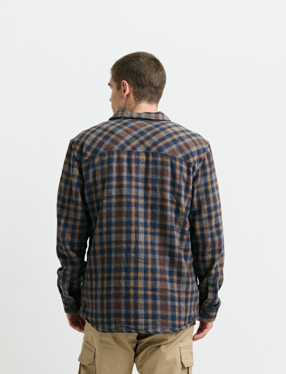 300569 SOBRECAMISA HARRY Tostado/azul
