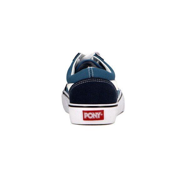CLASICO BAJO - PONY AZUL/NEGRO