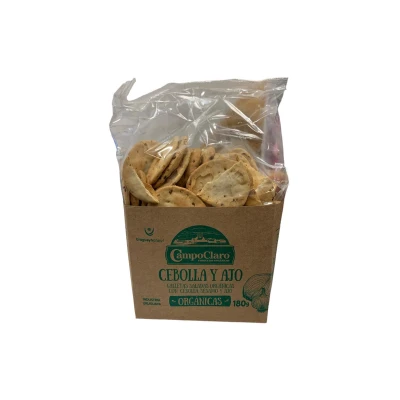 GALLETA CEBOLLA Y AJO CAMPOCLARO 180 GR Galleta Cebolla Y Ajo