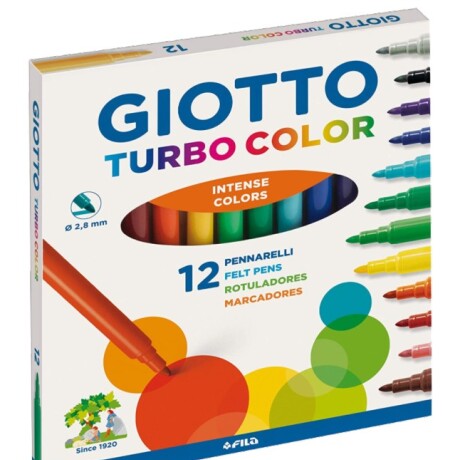 Marcador GIOTTO turbo Color (fino) *12 colores Marcador GIOTTO turbo Color (fino) *12 colores