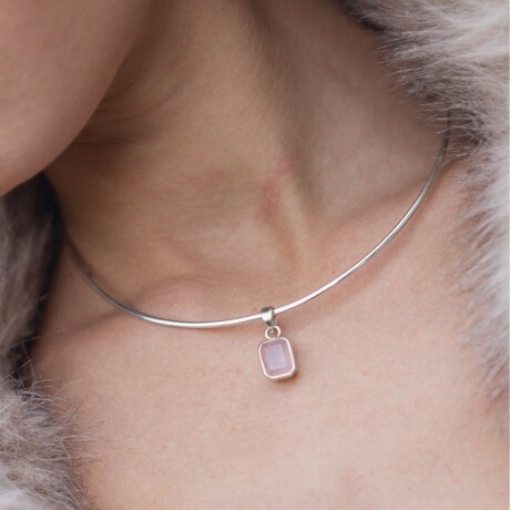 Dije Burkina Cuarzo Rosa - Plata 925 Dije Burkina Cuarzo Rosa - Plata 925
