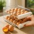 Huevera Caja Almacenamiento De Huevos Doble Capa 40 Unidades Organizador refrigerador cocina IMBACK Color Blanco Huevera Caja Almacenamiento De Huevos Doble Capa 40 Unidades Organizador refrigerador cocina IMBACK Color Blanco