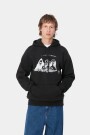 Hooded Pepe Friends Sweat Negro