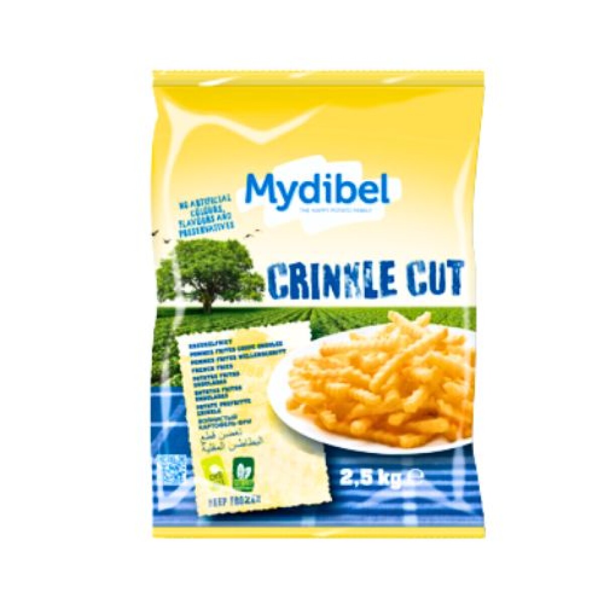 Papas onduladas Mydibel - 2,5 kg 