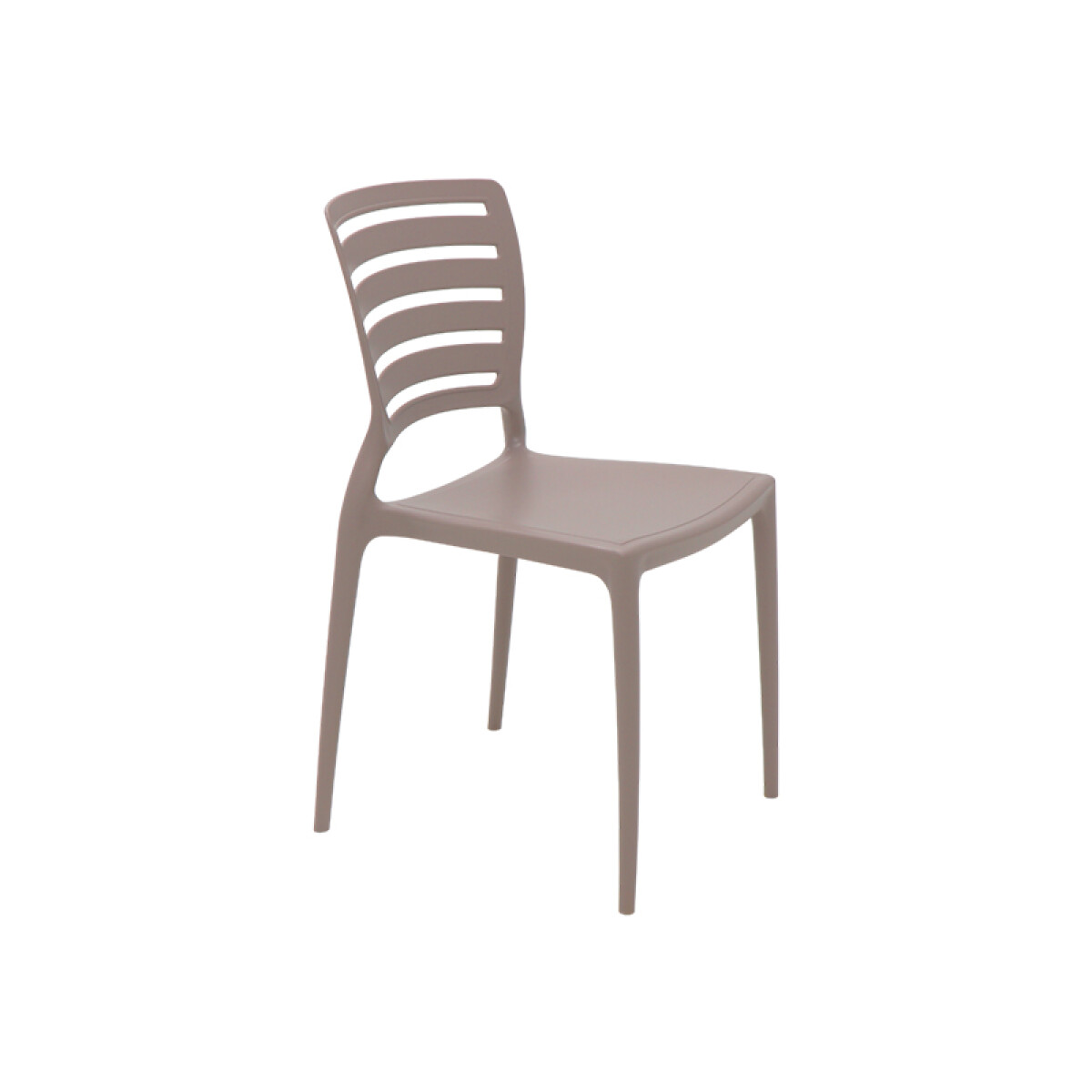 Silla apilable gamuza "SOFIA" respaldo franjas -TRAMONTINA - TD0607 