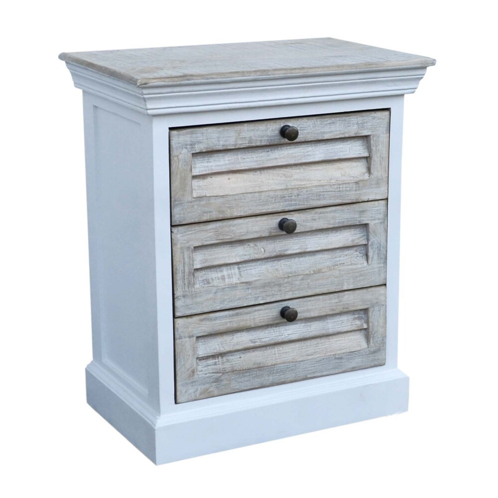 MESA DE LUZ 3C MADERA BLANCO EZIO