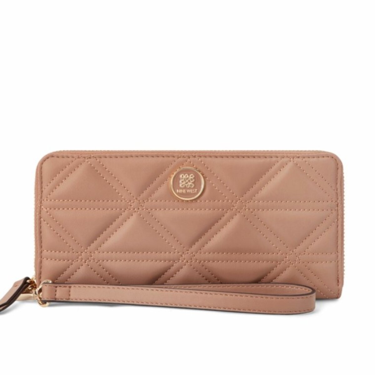 Small Leather Goods Harland Slg Zip Arnd Wrslt Wlt - Clay 