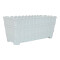 Maceta de balcón 30 cm simil bambú BLANCO