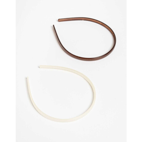 Set De Vinchas De Acrílico Combinacion Tricolor