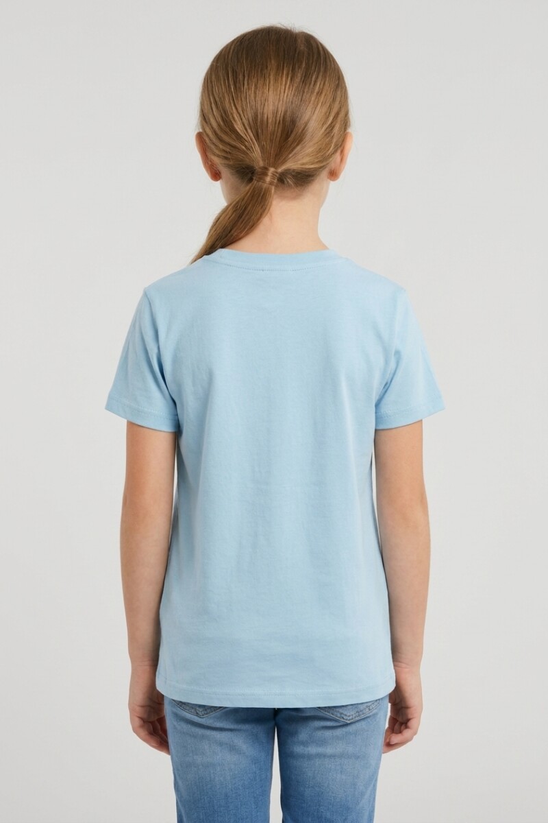 Remera cuello redondo ICONIC 150 - UNISEX CELESTE