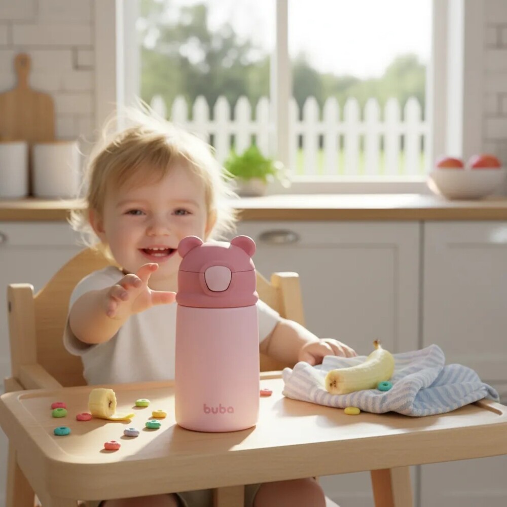 Vaso sorbito termico orejitas BUBA rosa