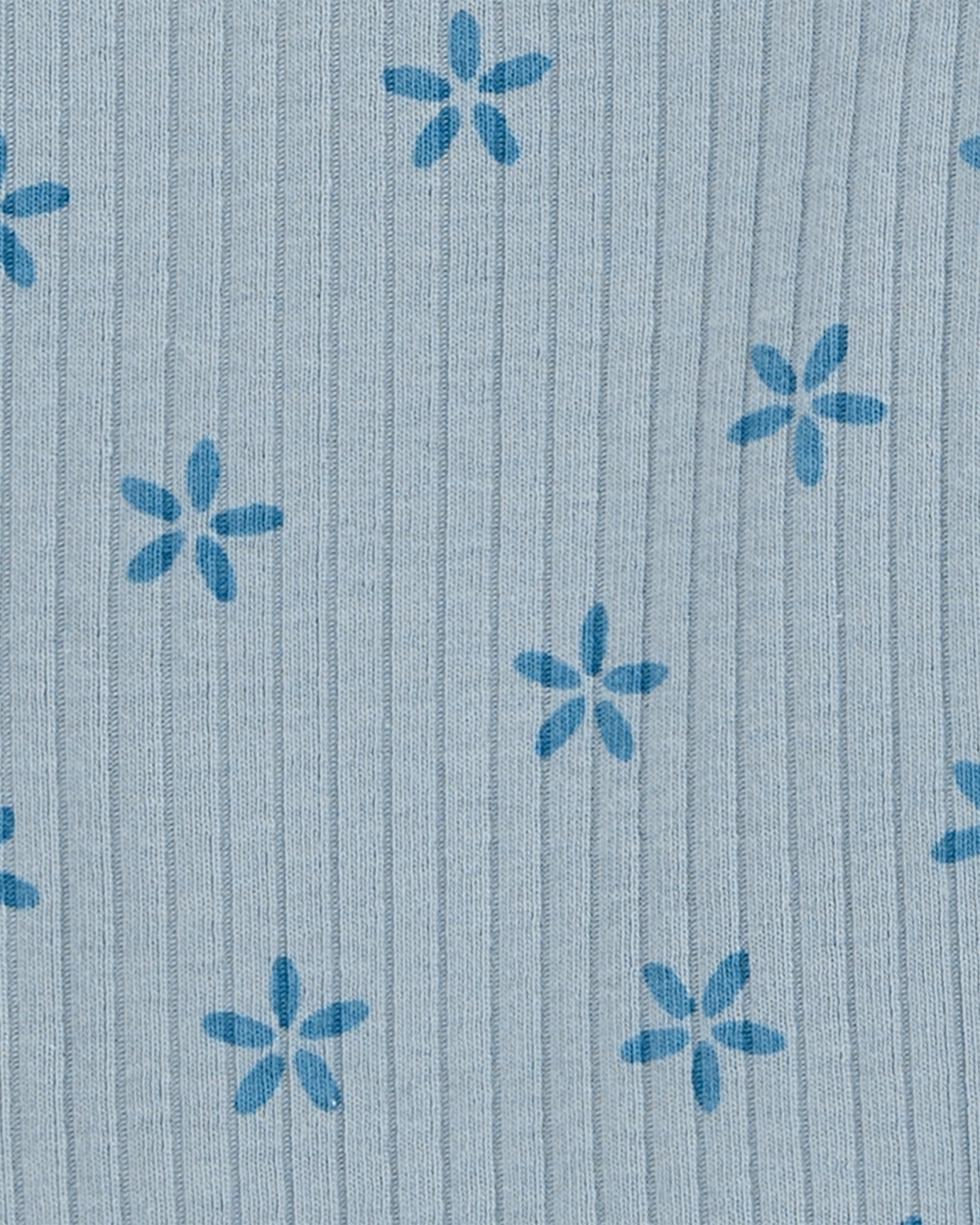 Pantalón de algodón acanalado, diseño floral Pantalón de algodón acanalado, diseño floral