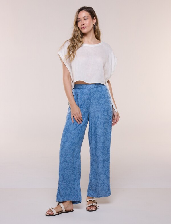 Pantalon Tencel Printed JEAN