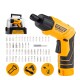 DINGQI KIT ATORNILLADOR 1/4 3.6V 4.0NM + 50 PUNTAS Dingqi Kit Atornillador 1/4 3.6v 4.0nm + 50 Puntas