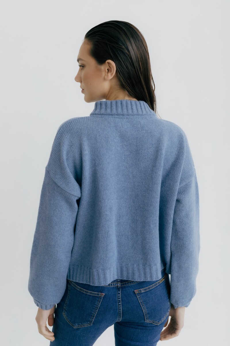 CARDIGAN TERRO PICK Celeste