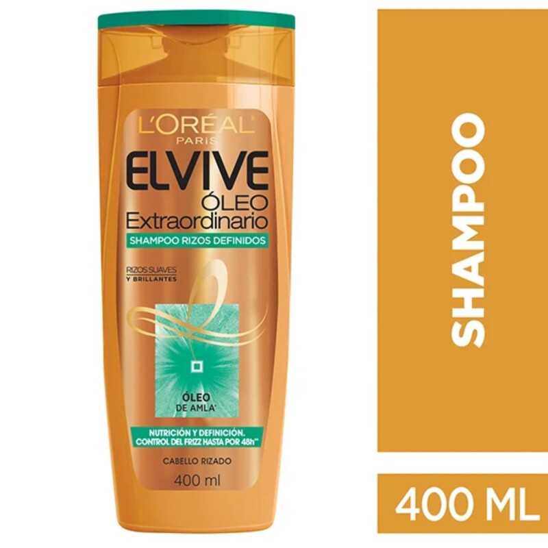 Shampoo L'Oréal Elvive Óleo Extraordinario Rizos 400 ML Shampoo L'Oréal Elvive Óleo Extraordinario Rizos 400 ML