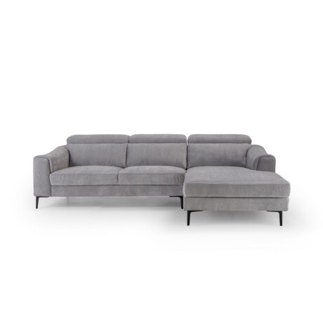 Rinconera Luke - Tela Microfibra - Chaise Derecho 6686-7 Gris