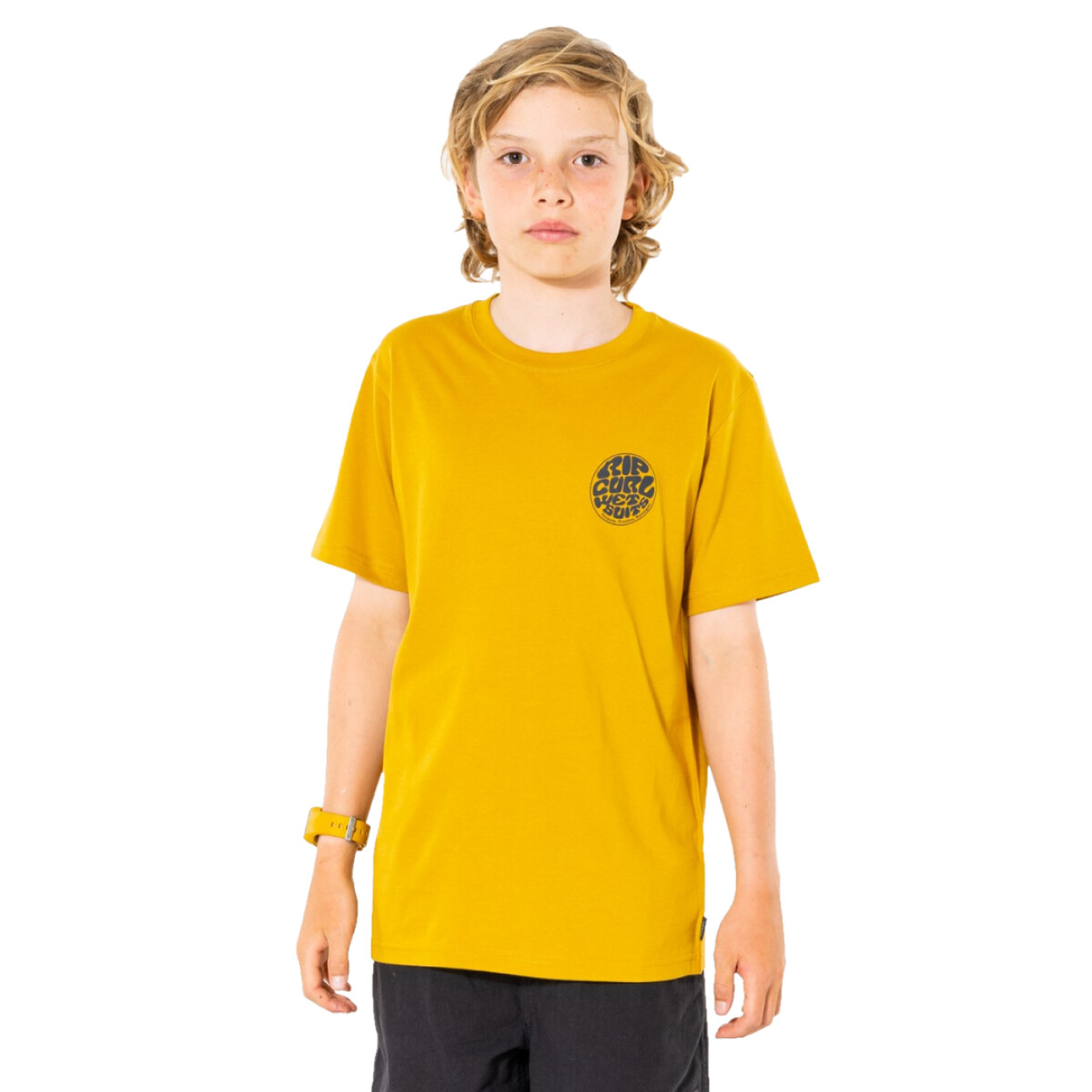 Remera MC Rip Curl WETSUIT ICON TEE-BOY Amarillo 