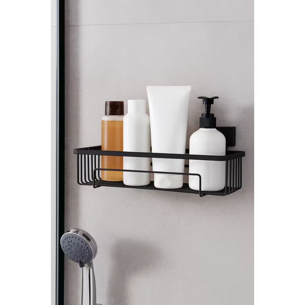 ORGANIZADOR DE BAÑO NEGRO MATE Organizador De Baño Negro Mate