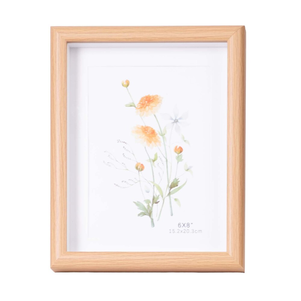 PORTARRETRATOS VIDRIO-Y-MADERA MARRON 600 ML