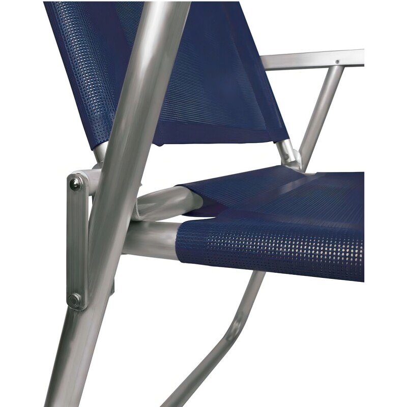 Silla Alta Aluminio Playa Extra Reforzada Hasta 140 Kg. Mor Color Azul Silla Alta Aluminio Playa Extra Reforzada Hasta 140 Kg. Mor Color Azul