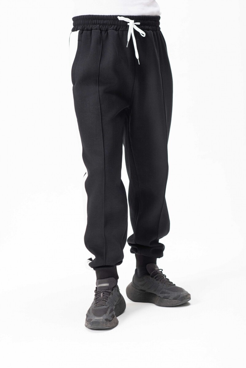 Pantalon Franja - Negro 