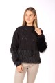 Sweater Fur Negro