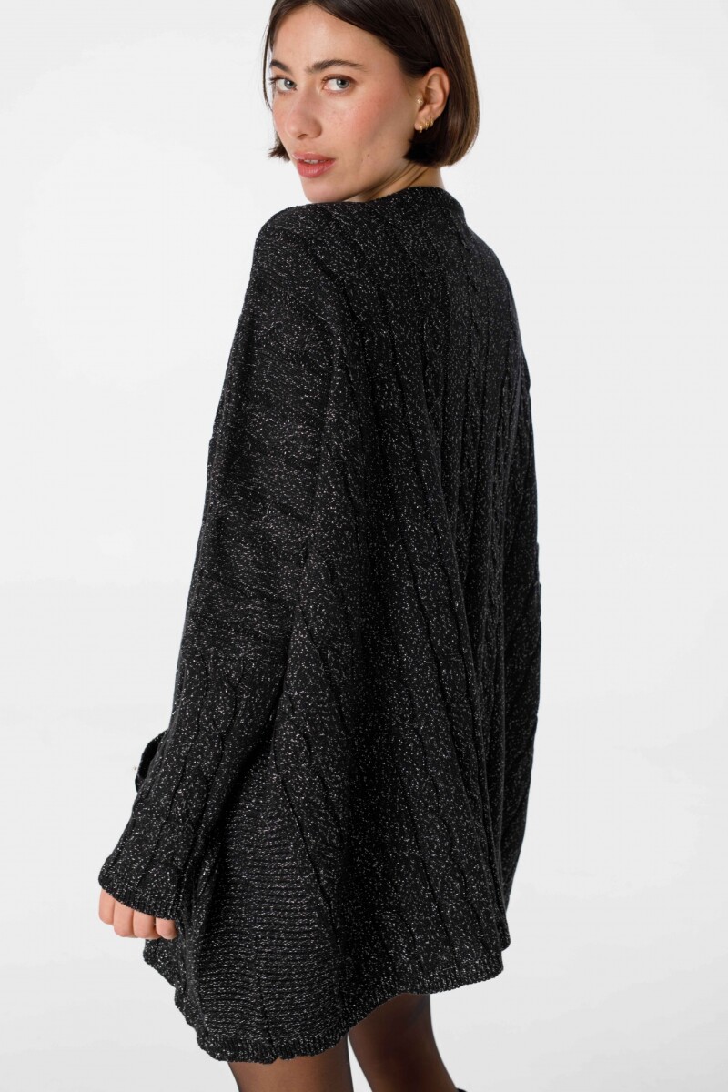 Sweater Oceano Negro Lurex