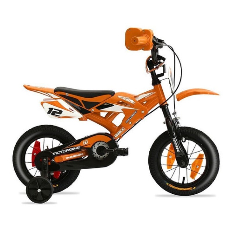 Bicicleta Baccio R.12 Niño Motobike Naranja